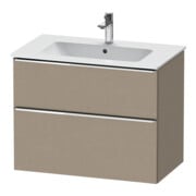 Duravit Waschtischunterschrank D-Neo 81x46,2cm, ch/Lein, 1 Schubk., 1 Ausz.