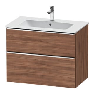 Duravit Waschtischunterschrank D-Neo 81x46,2cm, ch/nb Nat, 1 Schubk., 1 Ausz.