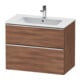 Duravit Waschtischunterschrank D-Neo 81x46,2cm, ch/nb Nat, 1 Schubk., 1 Ausz.-1