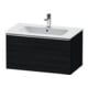 Duravit Waschtischunterschrank D-Neo 81x46,2cm, chr/Eiche sw, 1 Ausz., wandhängend-1