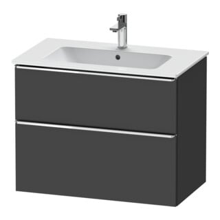 Duravit Waschtischunterschrank D-Neo 81x46,2cm, chr/Gra m, 1 Schubk., 1 Ausz.