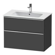 Duravit Waschtischunterschrank D-Neo 81x46,2cm, chr/Gra m, 1 Schubk., 1 Ausz.