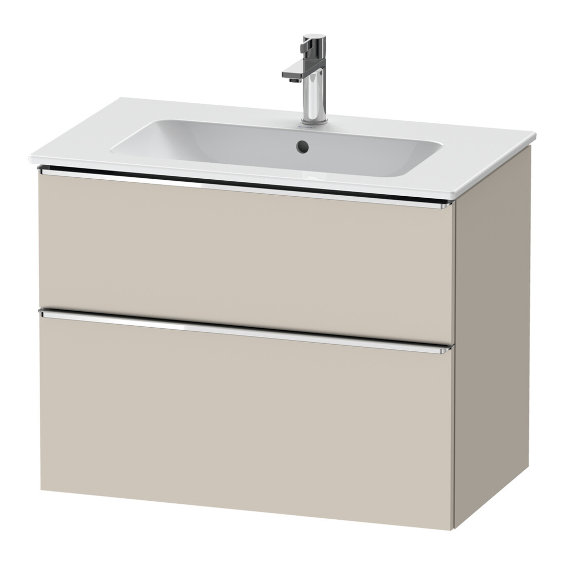 Duravit Waschtischunterschrank D-Neo 81x46,2cm, chr/Taup m, 1 Kast, 1 Ausz.
