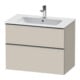 Duravit Waschtischunterschrank D-Neo 81x46,2cm, ES geb/Ta m, 1 Kast, 1 Ausz.-1