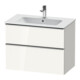 Duravit Waschtischunterschrank D-Neo 81x46,2cm, ES geb/w g, 1 Kast, 1 Ausz.-1