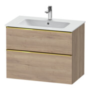Duravit Waschtischunterschrank D-Neo 81x46,2cm, g pol/Ei ma, 1 Kast, 1 Ausz.
