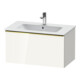 Duravit Waschtischunterschrank D-Neo 81x46,2cm, g pol/w hgl, 1 Ausz., wandhängend-1