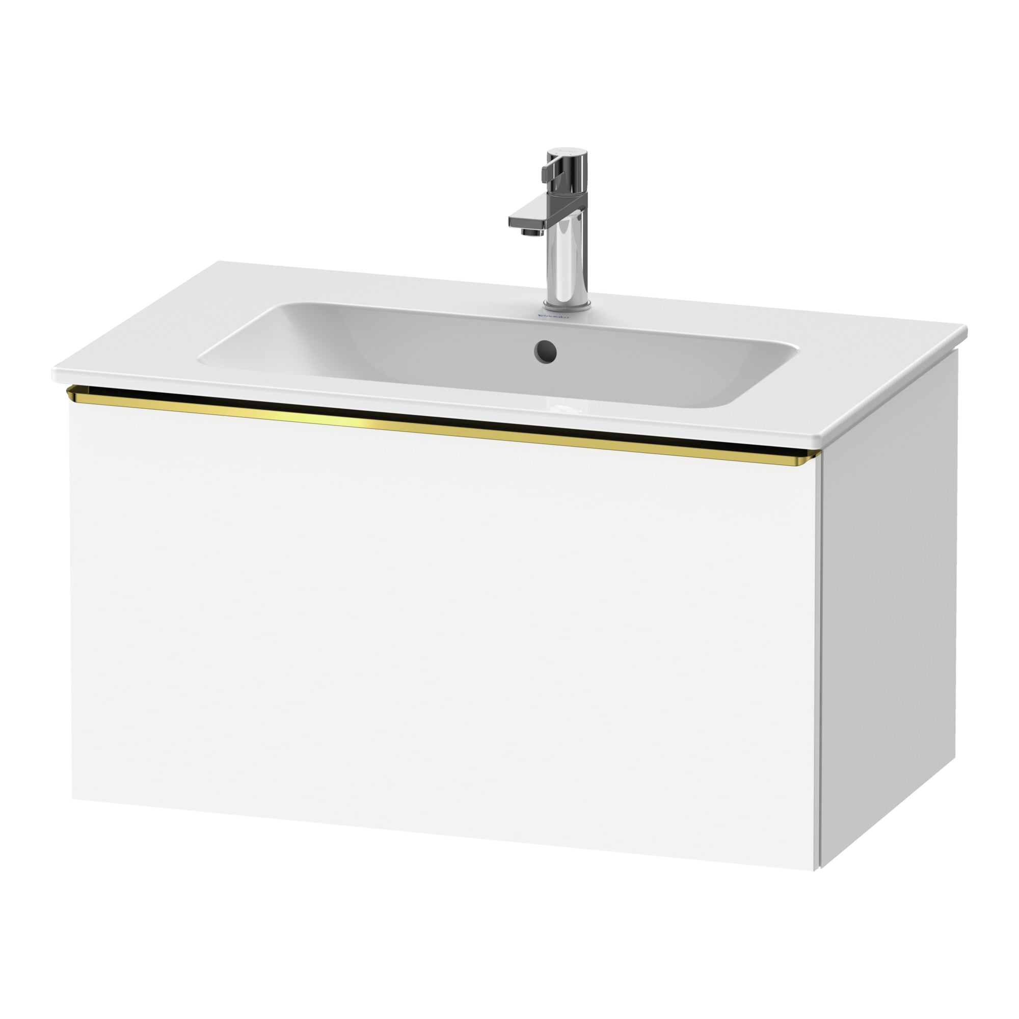 Duravit Waschtischunterschrank D-Neo 81x46,2cm, g pol/weiß ma, 1 Ausz., wandhängend