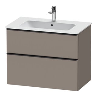 Duravit Waschtischunterschrank D-Neo 81x46,2cm, sw/Bas ma, 1 Schubk., 1 Ausz.
