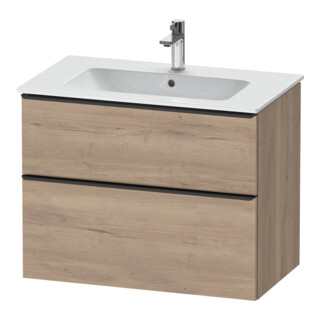 Duravit Waschtischunterschrank D-Neo 81x46,2cm, sw/Ei ma, 1 Schubk., 1 Ausz.