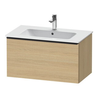Duravit Waschtischunterschrank D-Neo 81x46,2cm, sw/Ei Nat, 1 Ausz., wandhängend