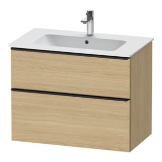 Duravit Waschtischunterschrank D-Neo 81x46,2cm, sw/Ei Nat, 1 Schubk., 1 Ausz.