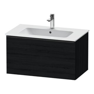 Duravit Waschtischunterschrank D-Neo 81x46,2cm, sw/Ei sw, 1 Ausz., wandhängend