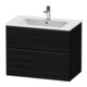 Duravit Waschtischunterschrank D-Neo 81x46,2cm, sw/Ei sw, 1 Schubk., 1 Ausz.-1