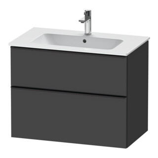 Duravit Waschtischunterschrank D-Neo 81x46,2cm, sw/Grap m, 1 Schubk., 1 Ausz.