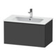 Duravit Waschtischunterschrank D-Neo 81x46,2cm, sw/Grap ma, 1 Ausz., wandhängend-1