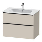 Duravit Waschtischunterschrank D-Neo 81x46,2cm, sw/Taup m, 1 Schubk., 1 Ausz.