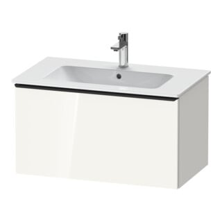 Duravit Waschtischunterschrank D-Neo 81x46,2cm, sw/w hgl, 1 Ausz., wandhängend