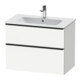 Duravit Waschtischunterschrank D-Neo 81x46,2cm, sw/w ma, 1 Schubk., 1 Ausz.-1