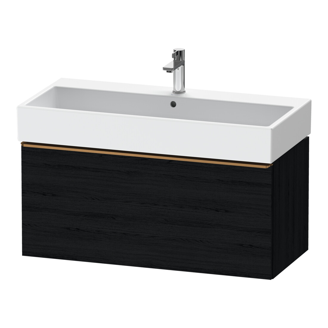 Duravit Waschtischunterschrank D-Neo 98,4x44,2cm, b geb/Ei sw, 1 Ausz., wandhängend