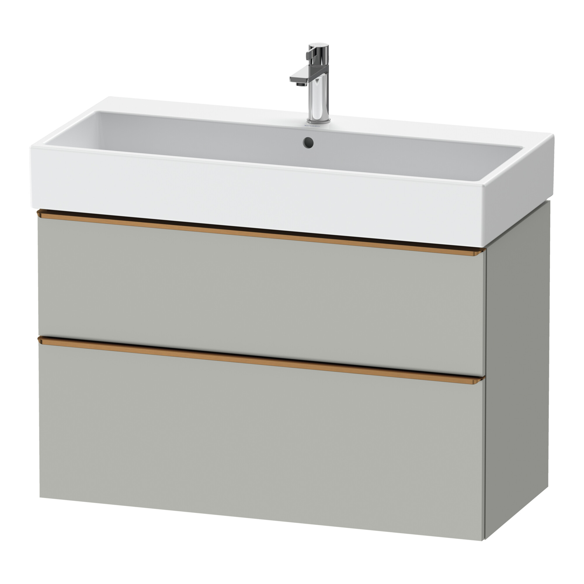 Duravit Waschtischunterschrank D-Neo 98,4x44,2cm, b geb/gr m, 1 Kast, 1 Ausz.