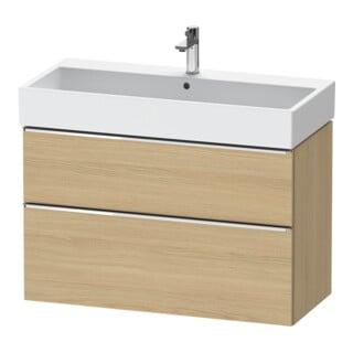 Duravit Waschtischunterschrank D-Neo 98,4x44,2cm, ch/Ei N, 1 Schubk., 1 Ausz.