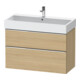 Duravit Waschtischunterschrank D-Neo 98,4x44,2cm, ch/Ei N, 1 Schubk., 1 Ausz.-1