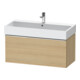 Duravit Waschtischunterschrank D-Neo 98,4x44,2cm, ch/Ei Nat, 1 Ausz., wandhängend-1