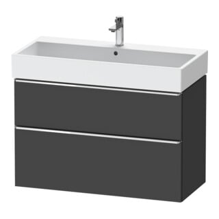 Duravit Waschtischunterschrank D-Neo 98,4x44,2cm, chr/Gra m, 1 Kast, 1 Ausz.