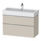 Duravit Waschtischunterschrank D-Neo 98,4x44,2cm, chr/Taup m, 1 Kast, 1 Ausz.-1