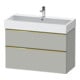 Duravit Waschtischunterschrank D-Neo 98,4x44,2cm, g pol/gr m, 1 Kast, 1 Ausz.-1