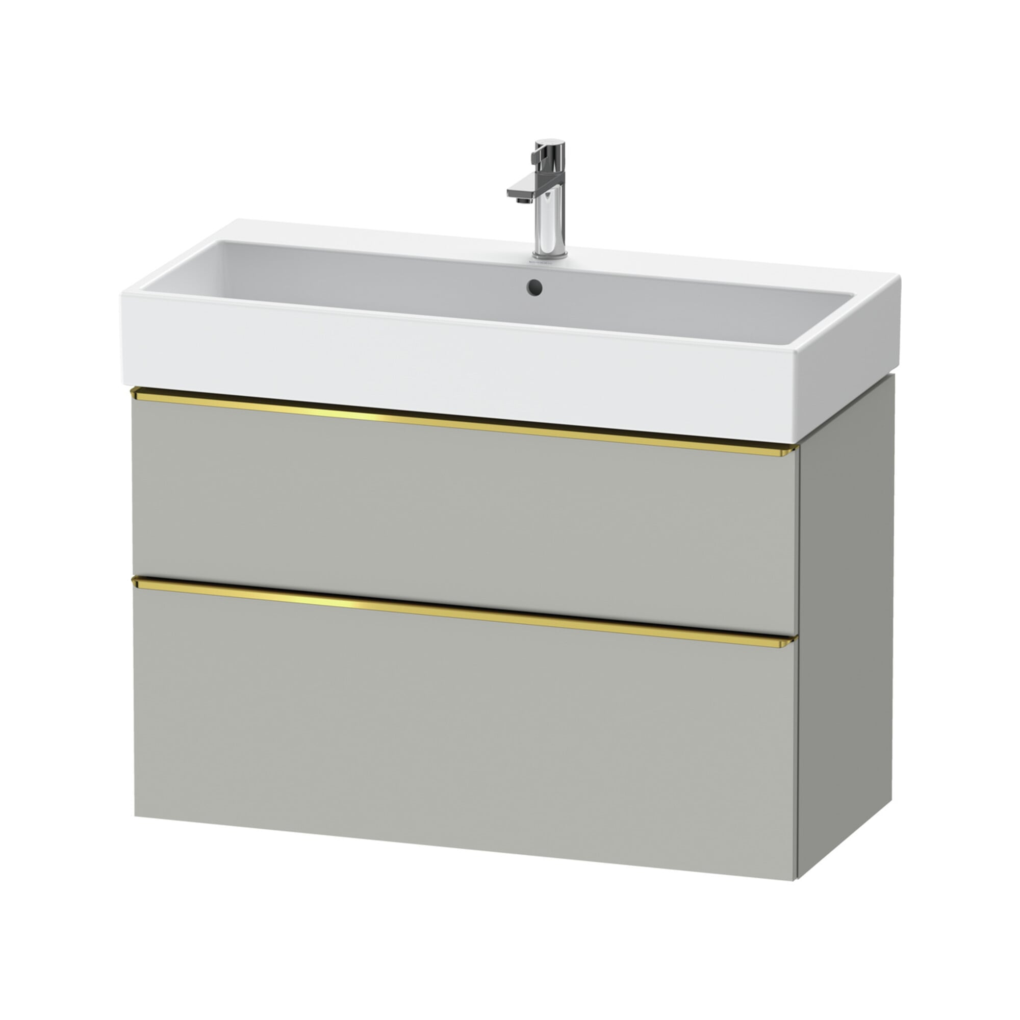 Duravit Waschtischunterschrank D-Neo 98,4x44,2cm, g pol/gr m, 1 Kast, 1 Ausz.