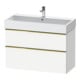 Duravit Waschtischunterschrank D-Neo 98,4x44,2cm, g pol/w m, 1 Kast, 1 Ausz.-1