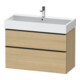 Duravit Waschtischunterschrank D-Neo 98,4x44,2cm, sw/Ei N, 1 Schubk., 1 Ausz.-1