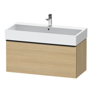 Duravit Waschtischunterschrank D-Neo 98,4x44,2cm, sw/Ei Nat, 1 Ausz., wandhängend