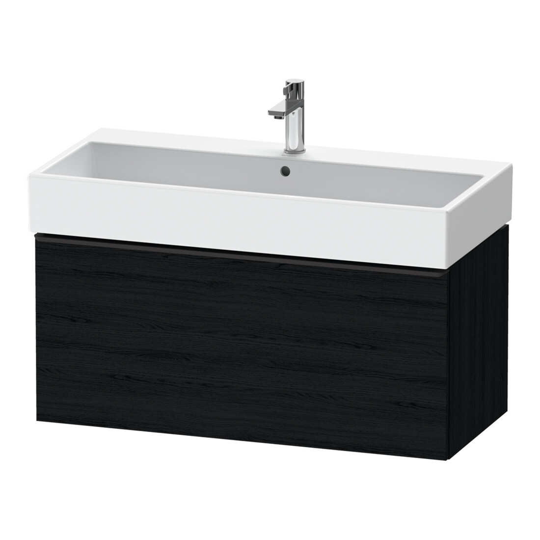 Duravit Waschtischunterschrank D-Neo 98,4x44,2cm, sw/Ei sw, 1 Ausz., wandhängend