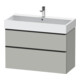 Duravit Waschtischunterschrank D-Neo 98,4x44,2cm, sw/gr m, 1 Schubk., 1 Ausz.-1