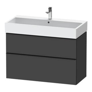 Duravit Waschtischunterschrank D-Neo 98,4x44,2cm, sw/Grap m, 1 Kast, 1 Ausz.