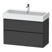 Duravit Waschtischunterschrank D-Neo 98,4x44,2cm, sw/Grap m, 1 Kast, 1 Ausz.