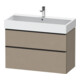 Duravit Waschtischunterschrank D-Neo 98,4x44,2cm, sw/Leinen, 1 Kast, 1 Ausz.-1