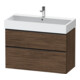 Duravit Waschtischunterschrank D-Neo 98,4x44,2cm, sw/Nuss d, 1 Kast, 1 Ausz.-1