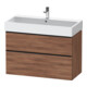 Duravit Waschtischunterschrank D-Neo 98,4x44,2cm, sw/Nuss N, 1 Kast, 1 Ausz.-1