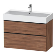 Duravit Waschtischunterschrank D-Neo 98,4x44,2cm, sw/Nuss N, 1 Kast, 1 Ausz.