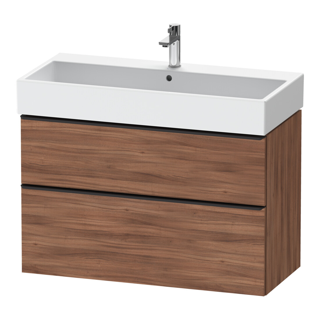 Duravit Waschtischunterschrank D-Neo 98,4x44,2cm, sw/Nuss N, 1 Kast, 1 Ausz.