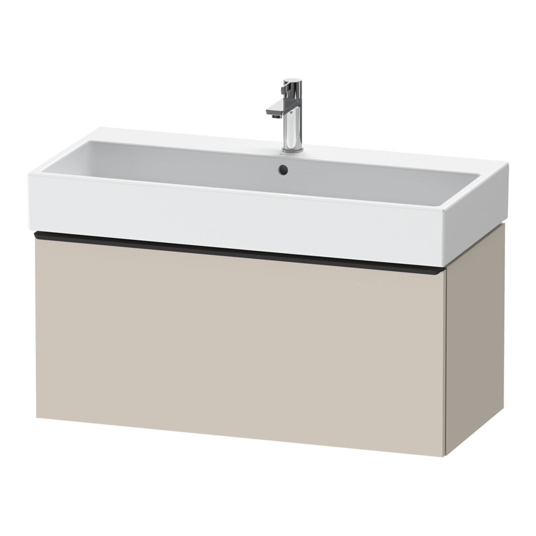 Duravit Waschtischunterschrank D-Neo 98,4x44,2cm, sw/Taup ma, 1 Ausz., wandhängend
