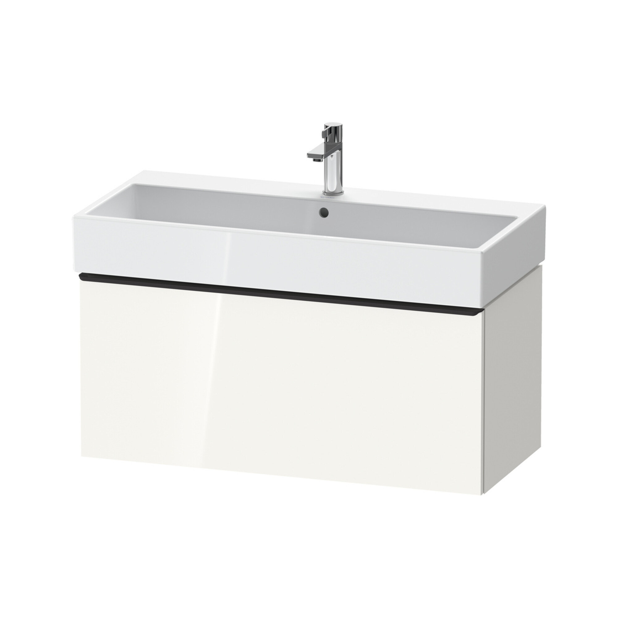 Duravit Waschtischunterschrank D-Neo 98,4x44,2cm, sw/w hgl, 1 Ausz., wandhängend