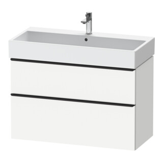Duravit Waschtischunterschrank D-Neo 98,4x44,2cm, sw/w ma, 1 Schubk., 1 Ausz.