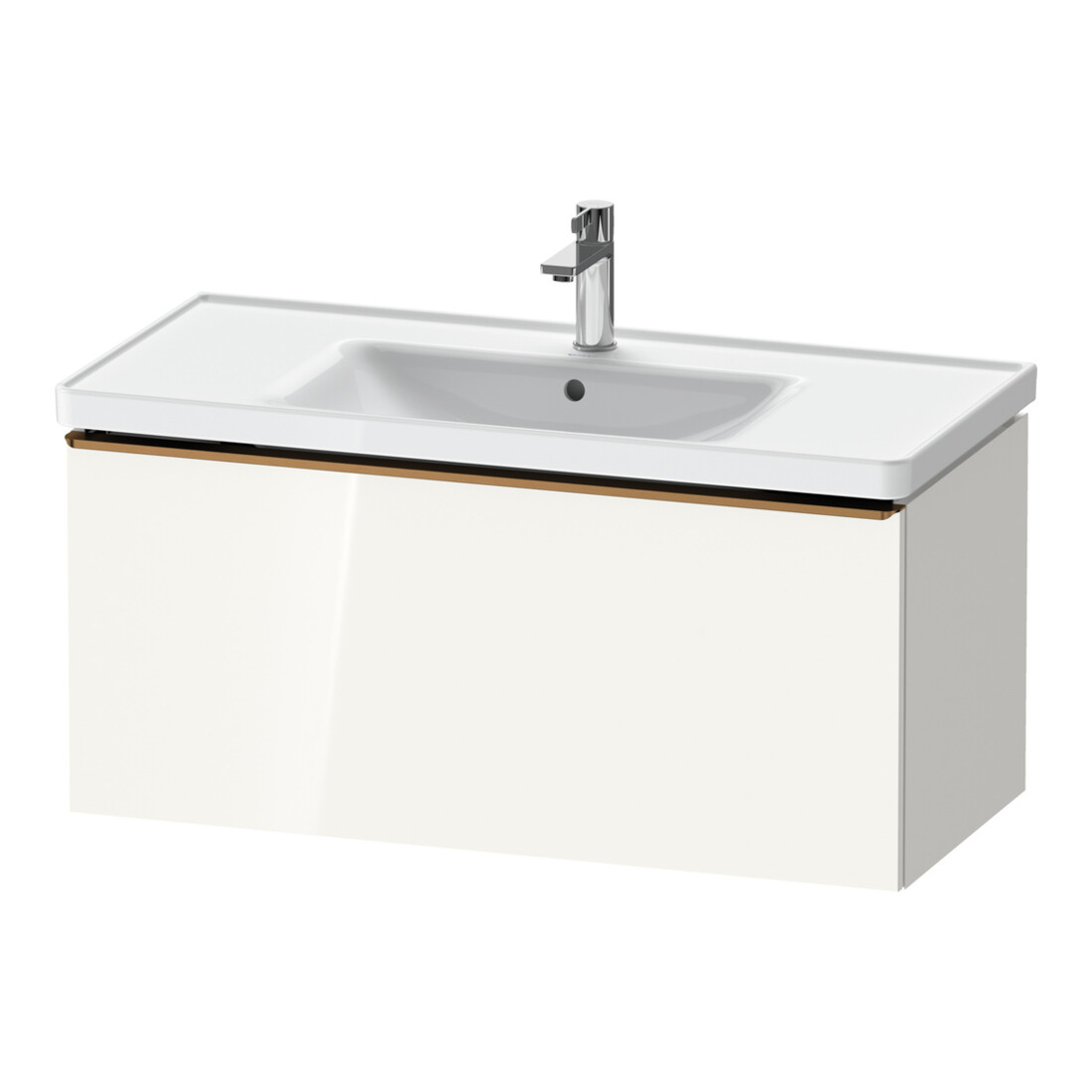 Duravit Waschtischunterschrank D-Neo 98,4x45,2cm, b geb/w hgl, 1 Ausz., wandhängend