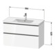 Duravit Waschtischunterschrank D-Neo 98,4x45,2cm, b geb/w m, 1 Kast, 1 Ausz.