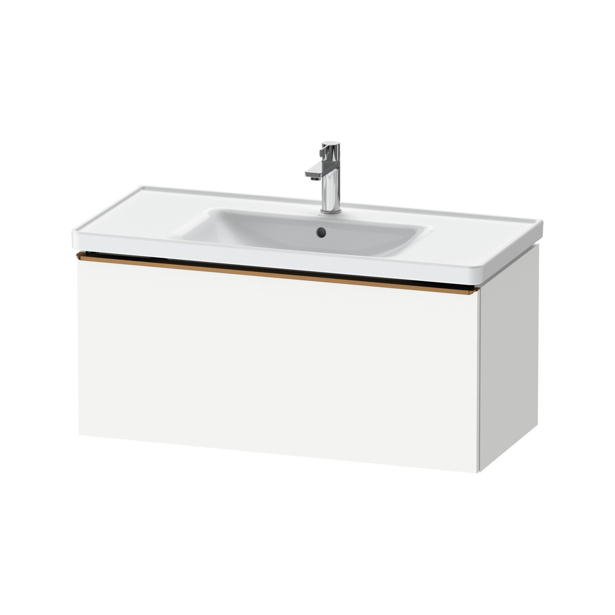 Duravit Waschtischunterschrank D-Neo 98,4x45,2cm, b geb/we ma, 1 Ausz., wandhängend